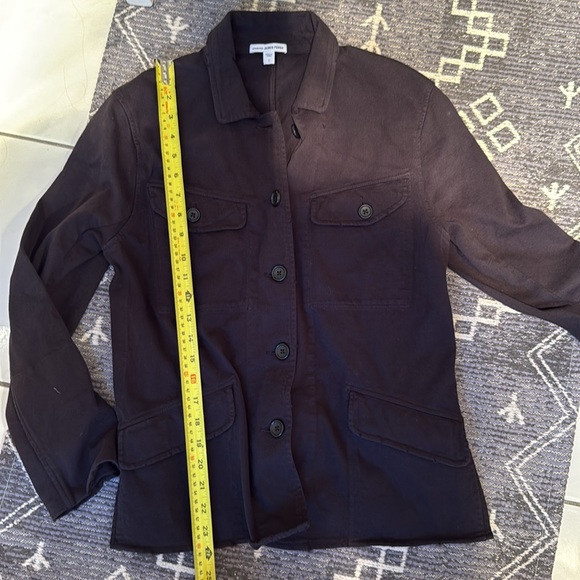 James Perse Shirt Jacket Blazer Utility Pockets Black - Picture 10 of 11